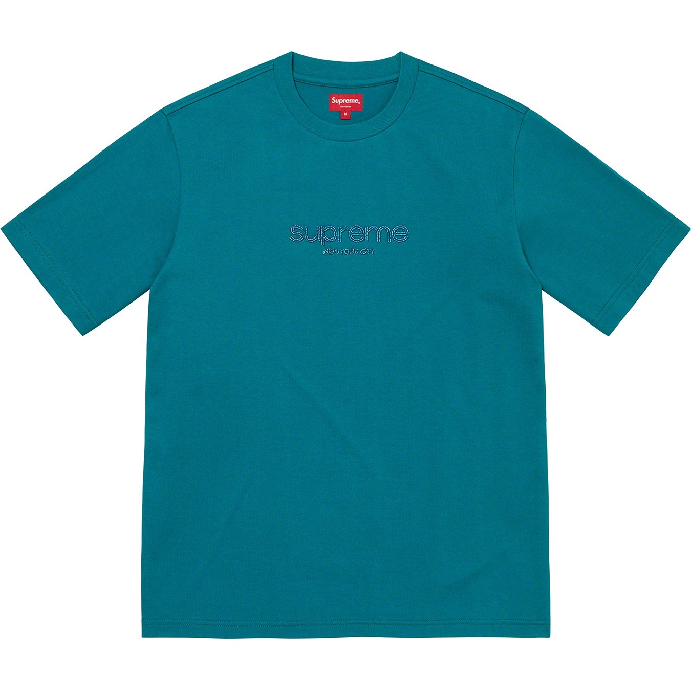 Beaded Logo S/S Top view 12
